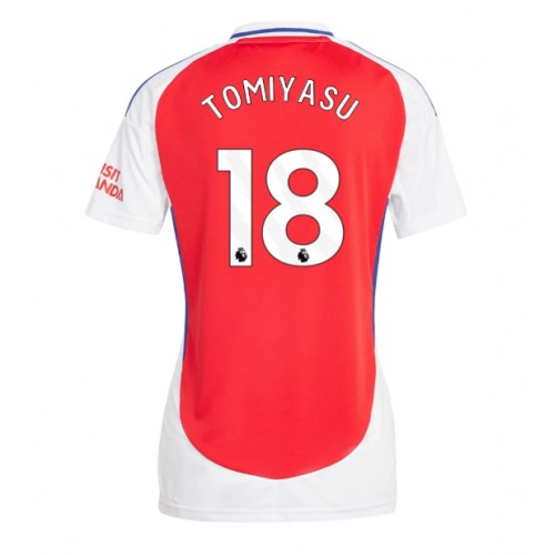 Dres Arsenal Takehiro Tomiyasu #18 Domaci za Žensko 2024-25 Kratak Rukav